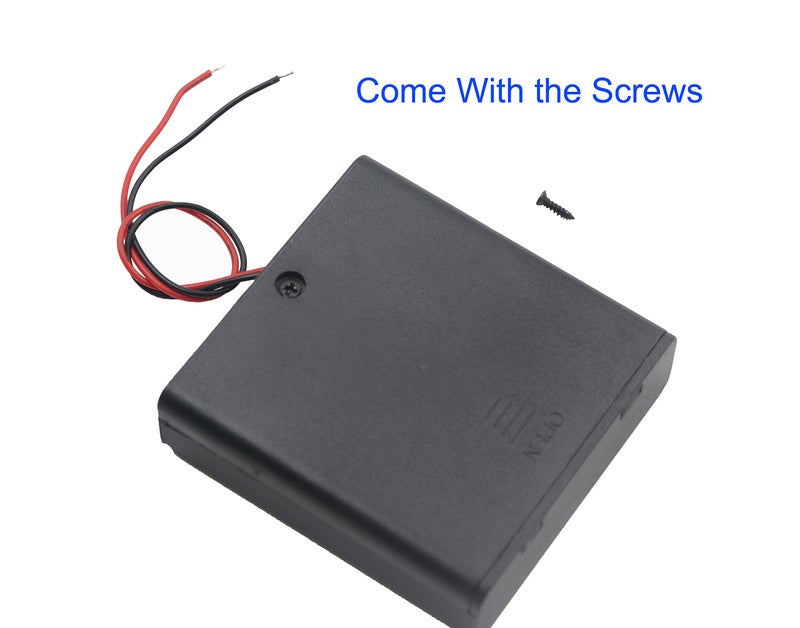 LAMPVPATH 3Pcs 3 AA Battery Holder with Switch, 4.5V Battery Holder with Switch, 3X 1.5V AA Battery Holder Case with Wire Leads and ON/Off Switch(3 Pack) - Image 5